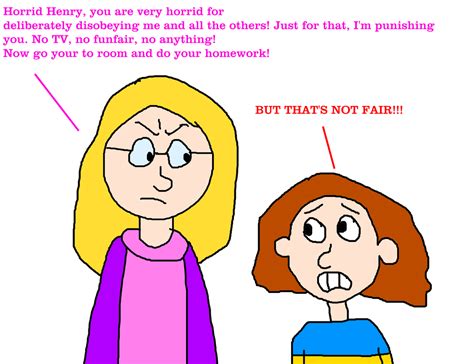 Horrid Henry is Being Punished by his Mom by MikeJEddyNSGamer89 on DeviantArt