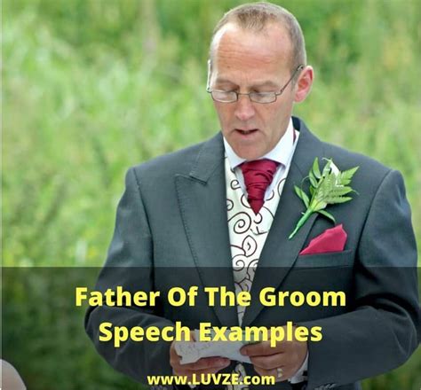 20 Best Father Of The Groom Speech/Toast Examples