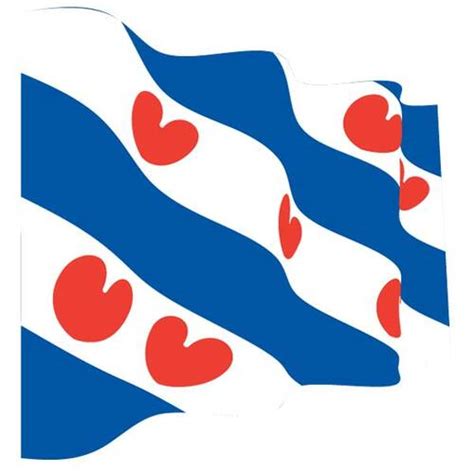 Wavy flag of Friesland | Public domain vectors