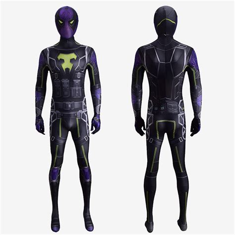 Spider-Man Miles Morales Costume Cosplay Costume The Prowler Aaron Davis Suit Unibuy