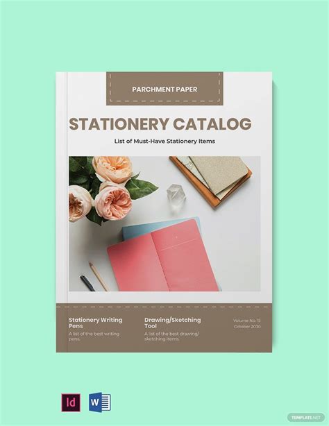 Sample Stationery Catalog Template in InDesign, Word, PDF - Download ...