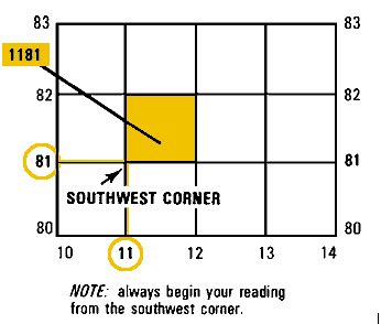 Military Grid Coordinates Map