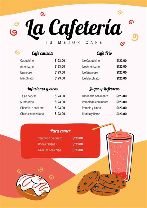 Descobrir 42+ imagem menu de cafeteria - Abzlocal.mx