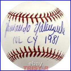 Fernando Valenzuela Signed Autographed ML Baseball Inscribed Nl Cy 1981 Psa | Signed Inscribed ...