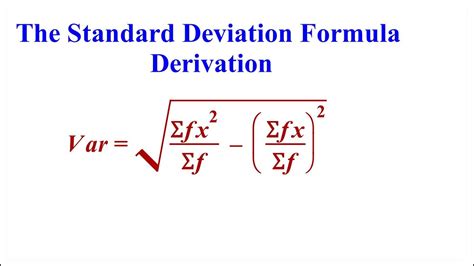 Standard Deviation Formula In Probability at Xavier Dale blog