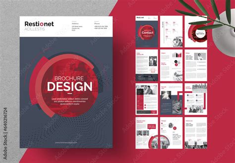 Brochure Design Layout Stock Template | Adobe Stock