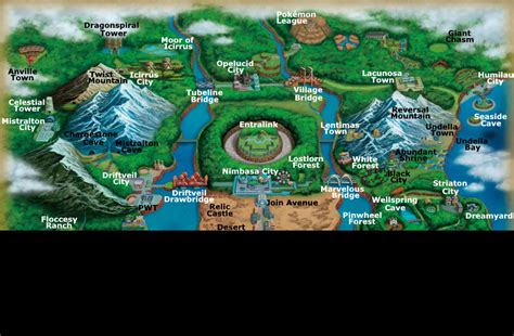 Unova Region Map