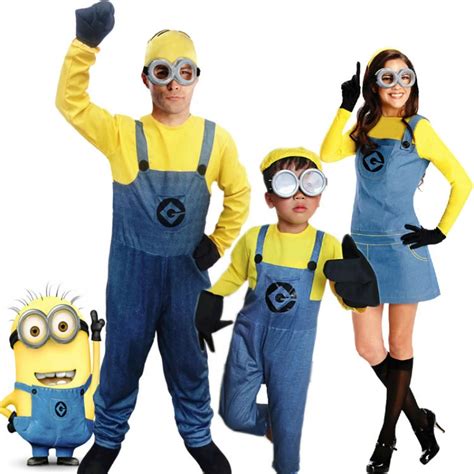 Aliexpress.com : Buy Cosplay for Yellow Minions Movie Despicable Me Adult Costume for Kids Girl ...