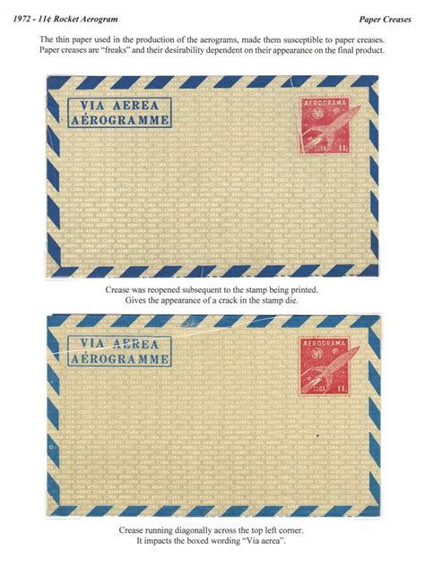 Octavio Cabrera's Postal Stationery Errors, Freaks and Oddities - Aerograms