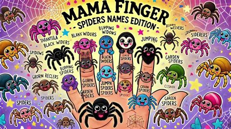 Mama Finger - Spiders Names Edition Song - YouTube