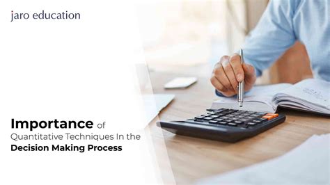 Importance of Quantitative Techniques in Decision-Making Process