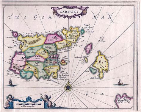 Old administrative map of Guernsey | Guernsey | Europe | Mapsland | Maps of the World