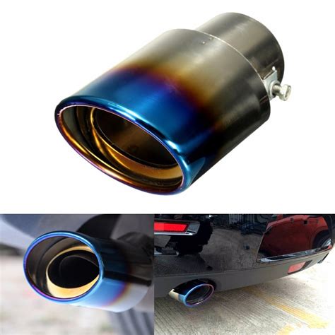 1pcs universal car auto stainless steel exhaust muffler tailpipe ...