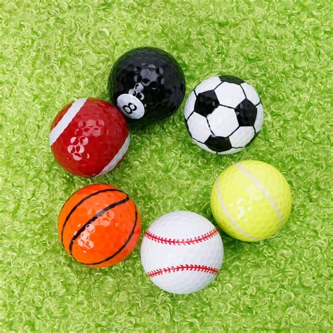 6 Pcs Practice Golf Balls Professional Course Play Toy Indoor Outdoor Training -in Golf Balls ...