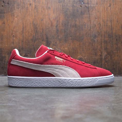 Puma Men Suede Classic red high risk red white