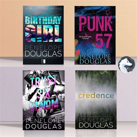 (Eng) Penelope Douglas books collection (Birthday girl, punk 57, Credence, Tryst Six Venom ...