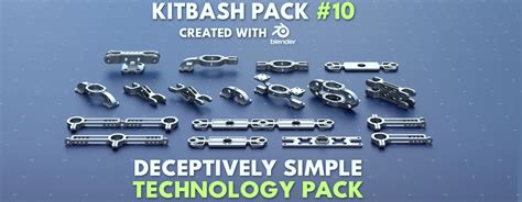 Simple Technology Kitbash #10 - FlippedNormals