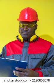 African American Worker Personal Protective Equipment Stock Photo ...