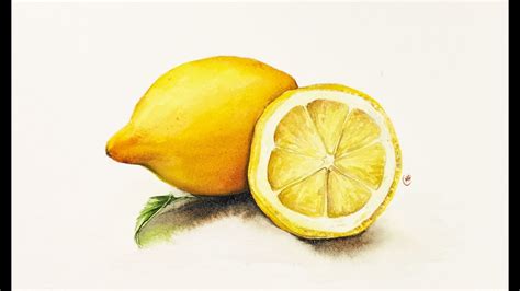 Watercolor Realistic Lemons Painting Tutorial - YouTube