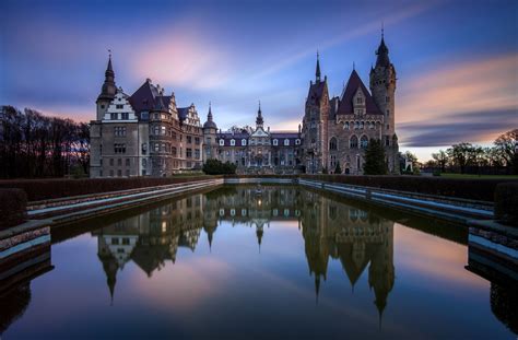 night, Lights, Architecture, Old building, Sky, Water, Reflection, Long ...