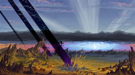 Nightfall, my newest landscape painting : r/AutodeskSketchbook