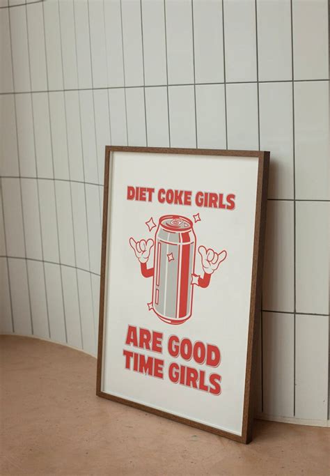 Diet Coke Digital Download-wall Print-retro-best Diet Coke Art-large ...