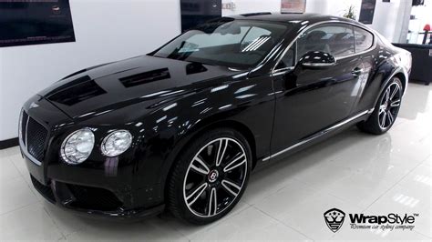 Bentley Continental - Black Metallic wrap | WrapStyle