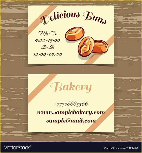 Free Printable Bakery Business Card Templates Of Les 31 Meilleures ...