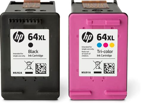 HP 64XL 2-pack High Yield Black/Tri-color Original Ink Cartridges ...