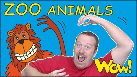 ZOO Animals for Kids | Stories from Steve and Maggie | Learn Speaking Wow English TV | Words ...