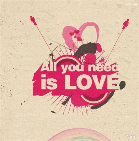 All You Need Is Love Hd Love Quote Hd Wallpaper