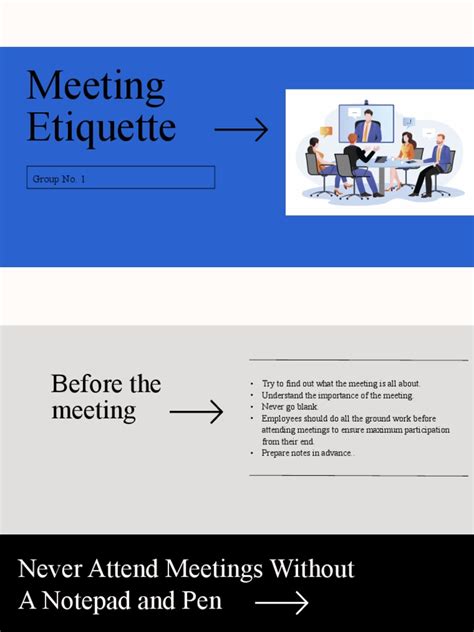 Meeting Etiquette | PDF