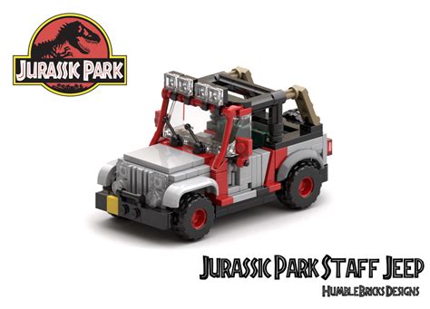 LEGO MOC Jurassic Park Staff Jeep by Miro | Rebrickable - Build with LEGO