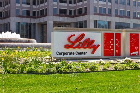 Eli Lilly and Company World Headquarters. Lilly makes Medicines and Pharmaceuticals. Stock Photo ...