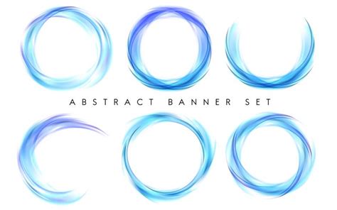 Abstract banner set in blue - Download Free Vectors, Clipart Graphics ...