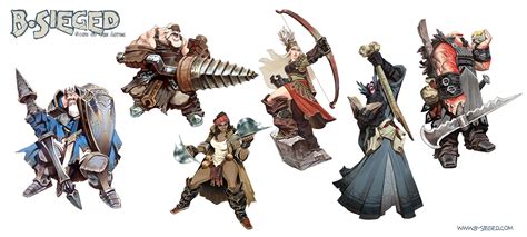 B-SIEGED Board game character designs on Behance