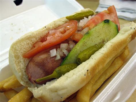 Chicago-Style Hot Dog | With sport peppers, onions, tomatoes… | Flickr