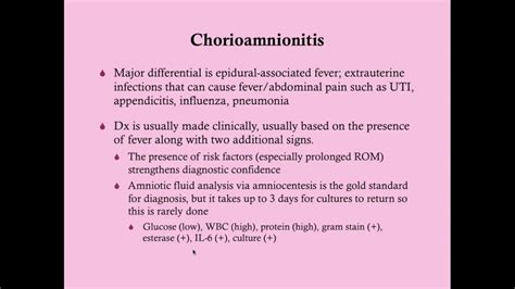 Chorioamnionitis - CRASH! Medical Review Series - YouTube