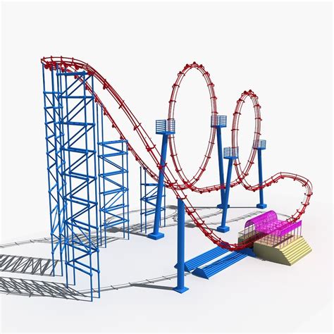 3D roller coaster 3 model - TurboSquid 1400390