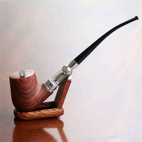 $59.95 Vintage Slim Vape E-Pipe 609 Kit - Long Churchwarden Electronic Wood Pipe