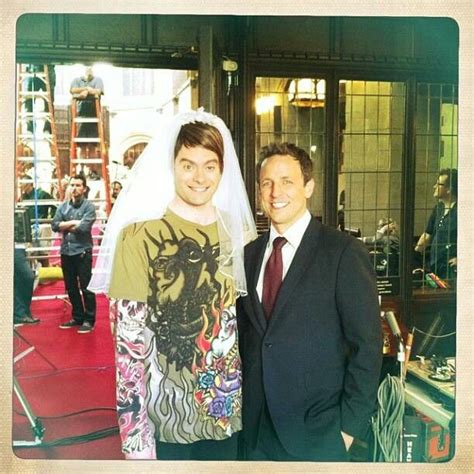 Stefon and Seth Meyers. Bahahahaha | Bill hader, Saturday night live, Snl