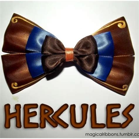 Hercules Bow | Disney hair bows, Handmade hair bows, Disney bows