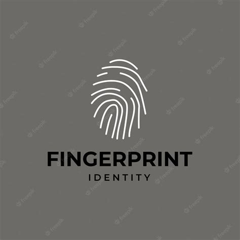 Premium Vector | Abstract fingerprint security logo design concept