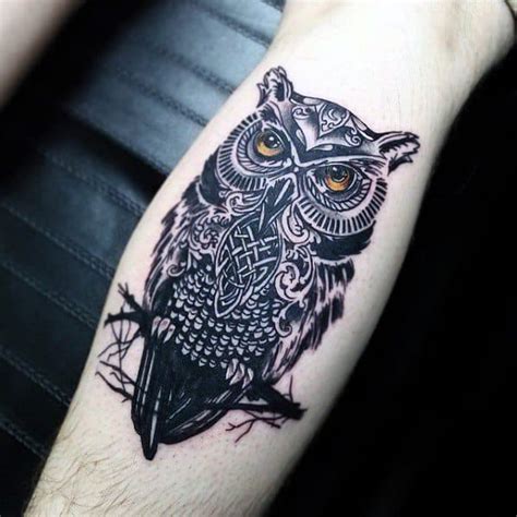 30 Celtic Owl Tattoo Designs For Men - Knot Ink Ideas