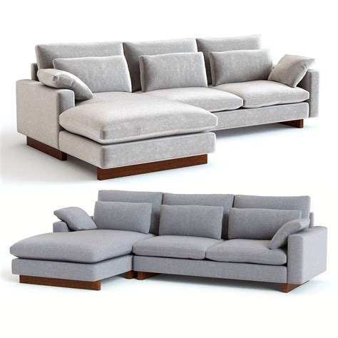 West Elm Harmony Sofa 3D Model $10 - .max - Free3D