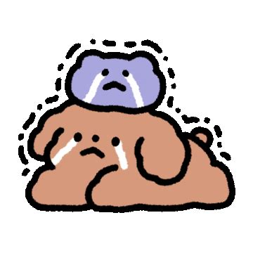 Sad Puppy Sticker for iOS & Android | GIPHY