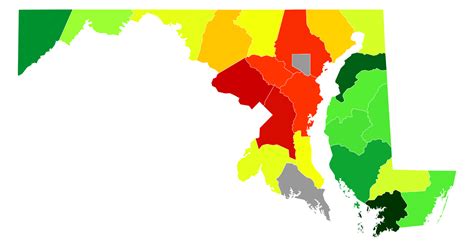 Maryland Population Density Map