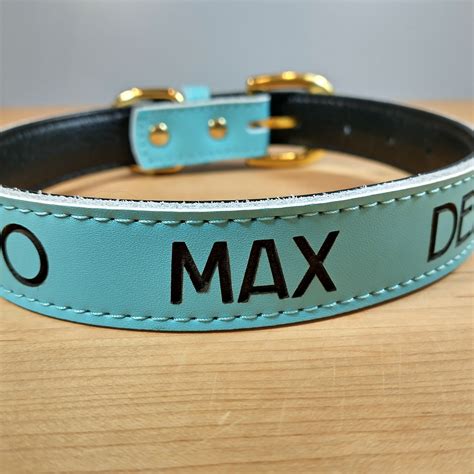 Large Leather Dog Collar Engraved Dog Collar Custom Dog | Etsy