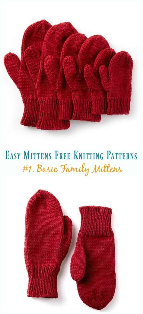 Quick & Easy Mittens Free Knitting Patterns - Crochet & Knitting | Knitting patterns free ...