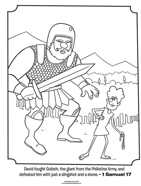 Free Printable Coloring Pages David And Goliath - Coloring Home